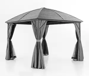 HC Garden Gartenpavillon, ca. 3 x 3 m - Anthrazit