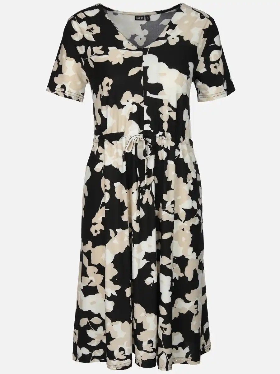 Bild 1 von Damen Jerseykleid mit Alloverprint Schwarz