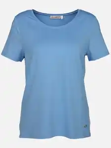 Damen Shirt unifarben Blau
