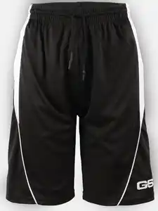 Jungen Trainingshorts mit weitem Bein Schwarz