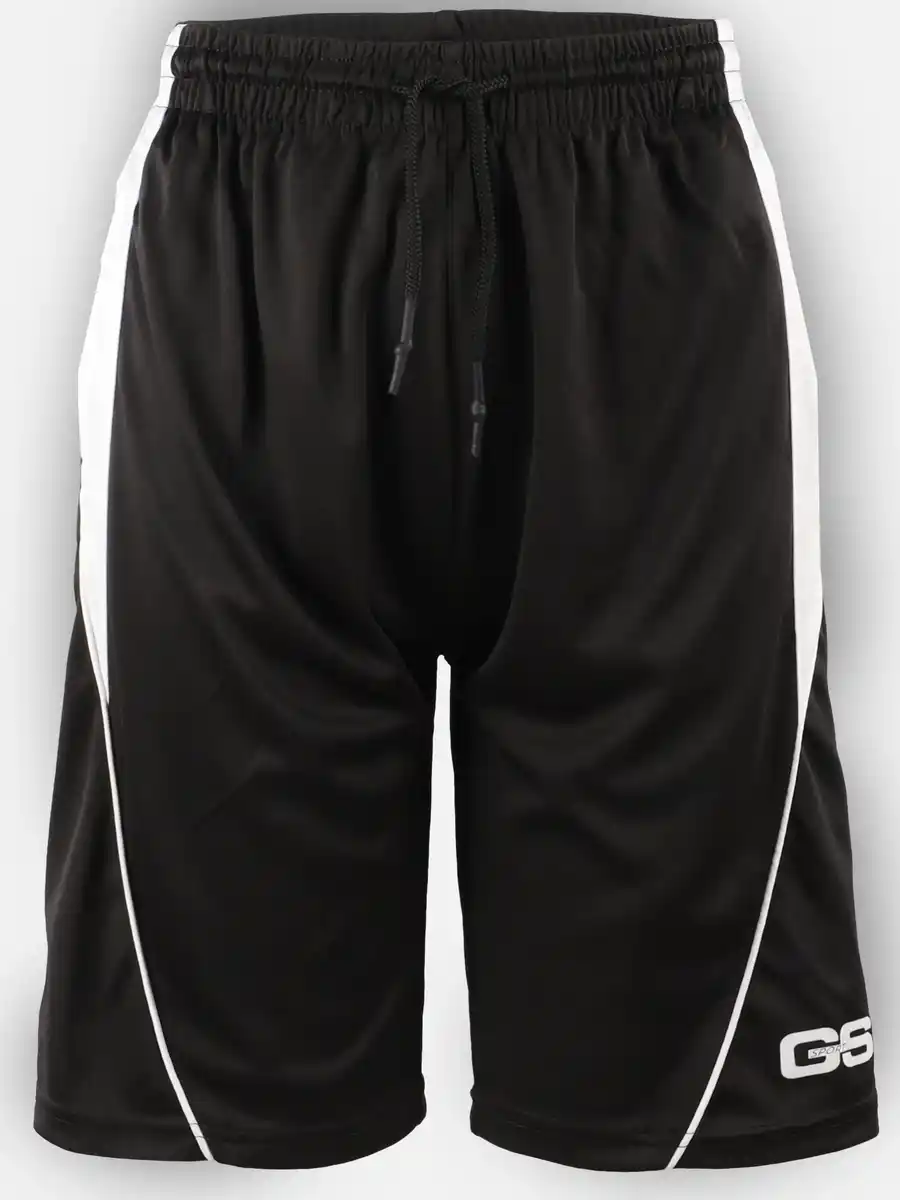 Bild 1 von Jungen Trainingshorts mit weitem Bein Schwarz