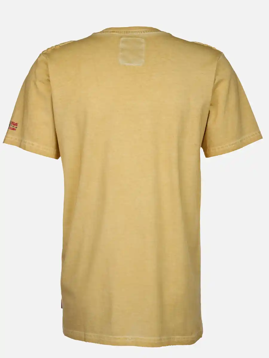 Bild 2 von Herren Henleyshirt mit Stickerei Gelb