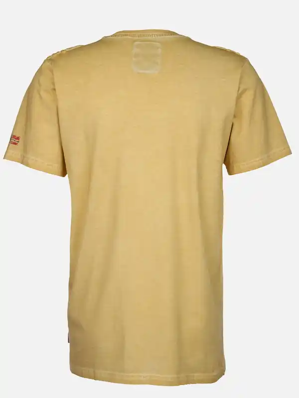 Bild 2 von Herren Henleyshirt mit Stickerei Gelb