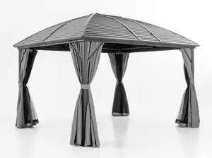 Aluminium Garten Pavillon Bosco - ca. 300 x 400 x 285 cm
