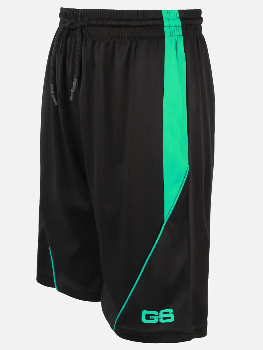 Bild 3 von Jungen Trainingshorts mit weitem Bein Schwarz