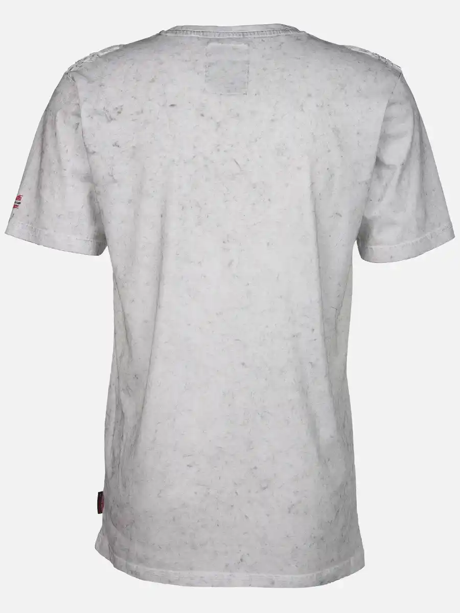 Bild 2 von Herren Henleyshirt mit Stickerei Weiß