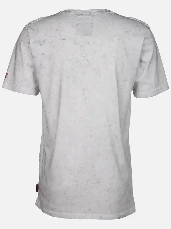 Bild 2 von Herren Henleyshirt mit Stickerei Weiß