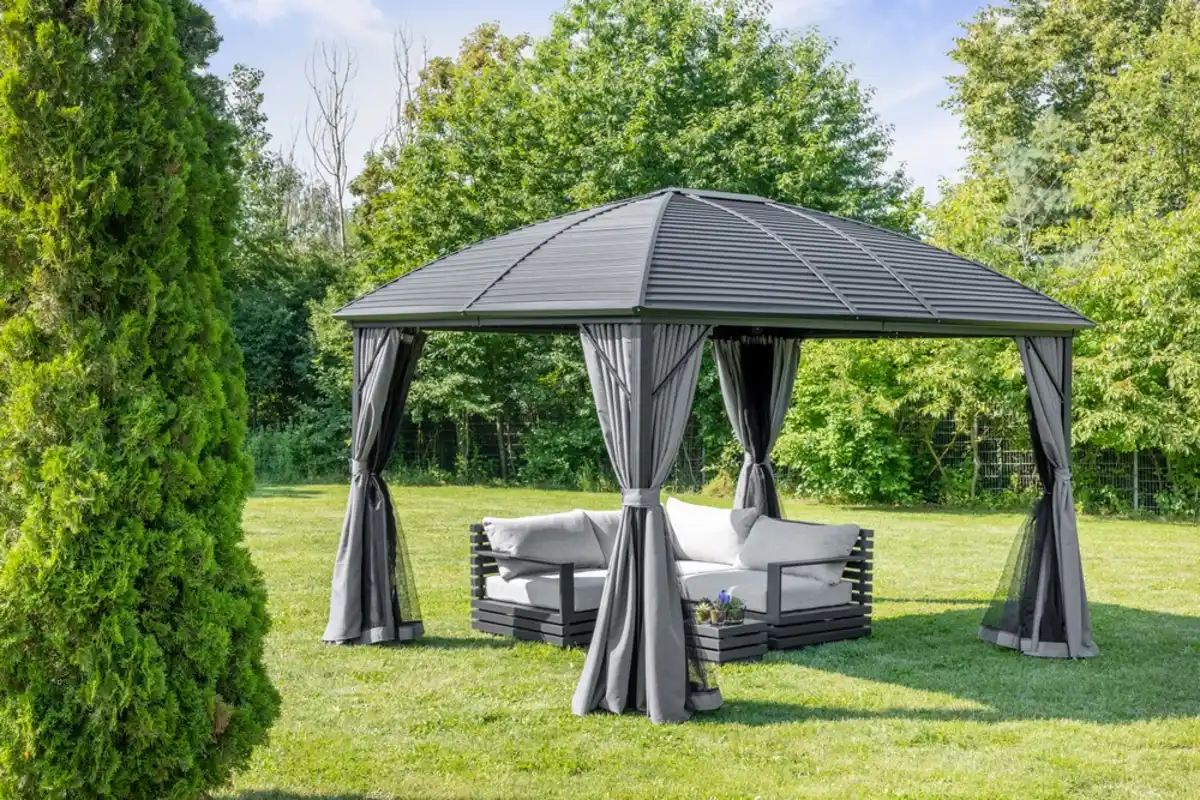 Bild 4 von Aluminium Garten Pavillon Bosco - ca. 300 x 400 x 285 cm