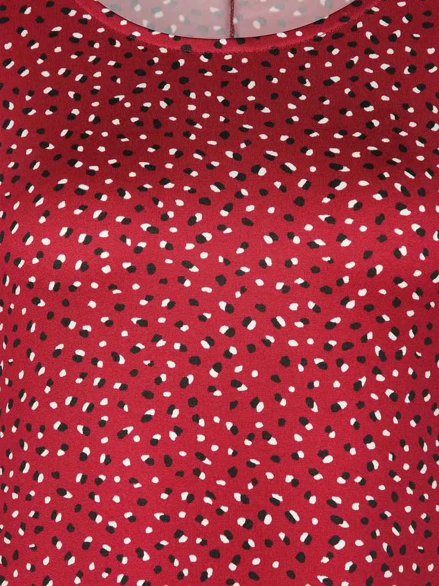 Bild 3 von Damen Jerseykleid mit Alloverprint Rot