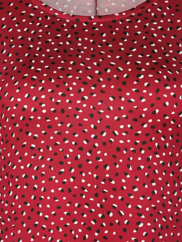 Bild 3 von Damen Jerseykleid mit Alloverprint Rot