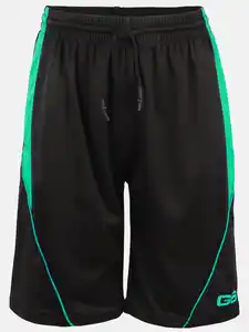 Jungen Trainingshorts mit weitem Bein Schwarz