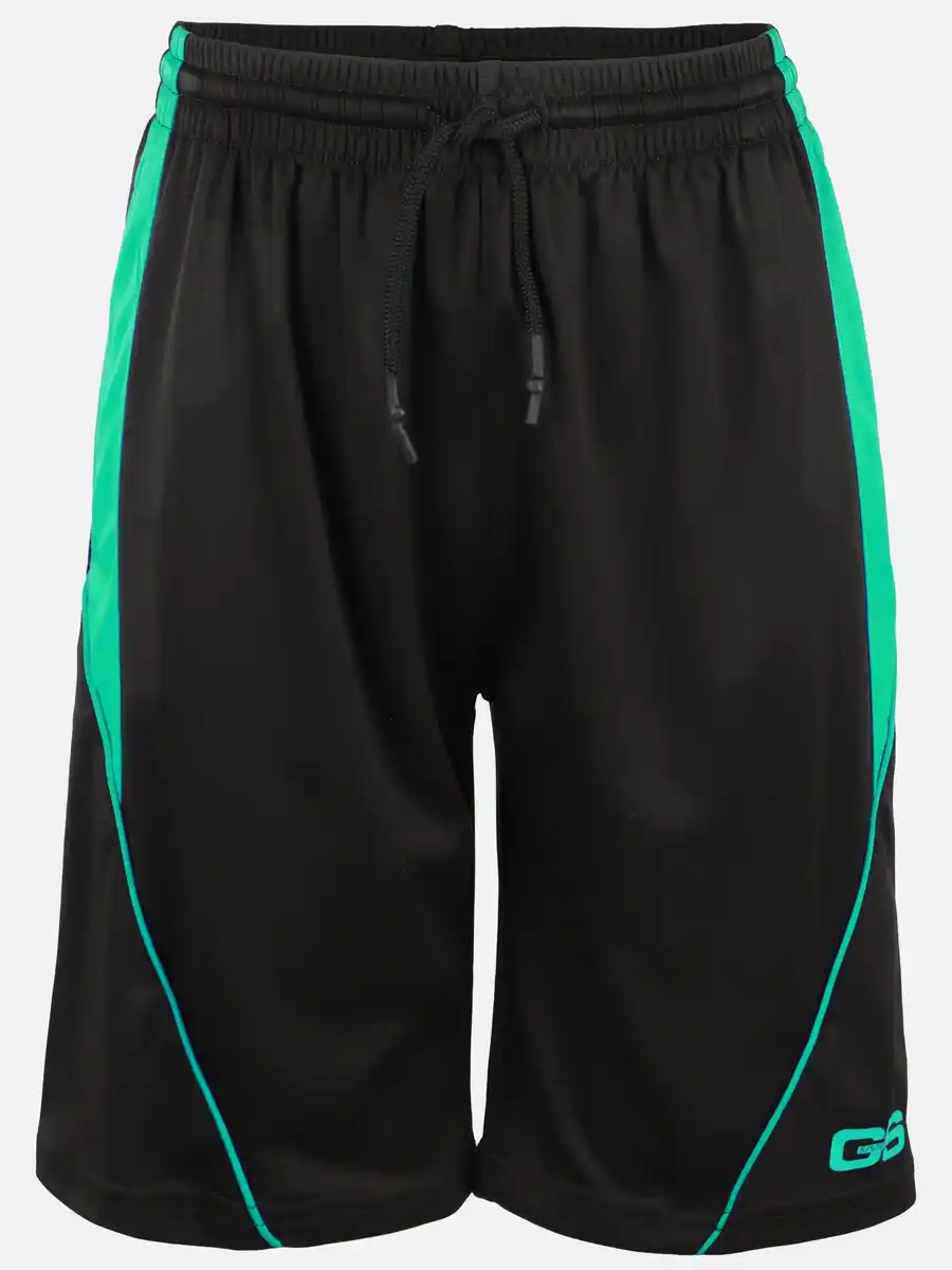 Bild 1 von Jungen Trainingshorts mit weitem Bein Schwarz