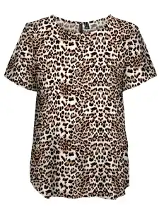 Vero Moda VMEASY JOY S/S TOP WV Bluse Beige