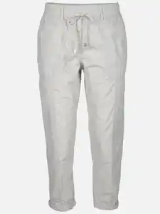 Damen Papertouchhose in 7/8 Länge Grau