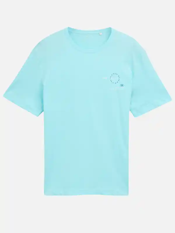 Bild 1 von Herren T-Shirt mit Logoprint Türkis