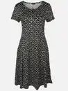 Bild 1 von Damen Jerseykleid mit Alloverprint Schwarz