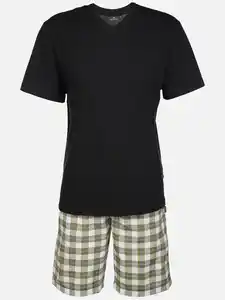 Herren Schlafshorty Schwarz