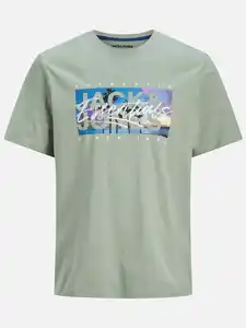 Jack&Jones Junior JJCOLTON PHOTOPRINT T T-Shirt Grün