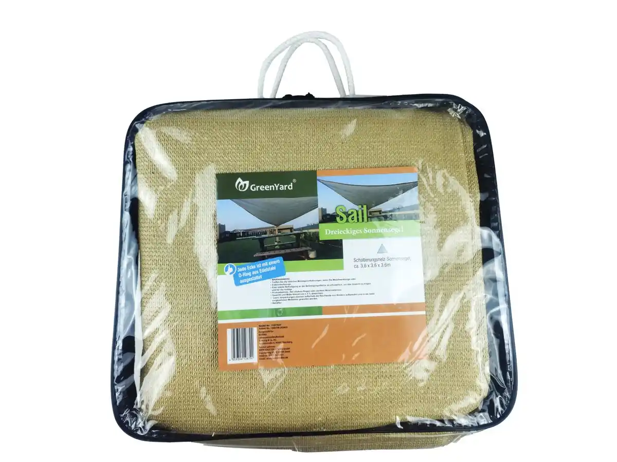 Bild 1 von Schattierungsnetz Sonnensegel, ca. 3,6 x 3,6 m