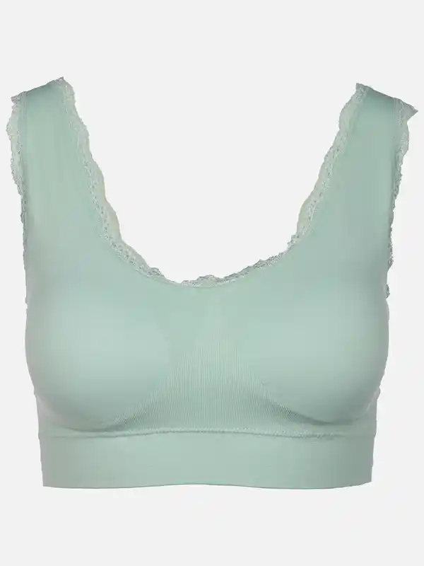 Bild 1 von Damen Bustier mit Spitzenbesatz Türkis