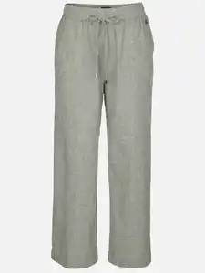 Damen Culotte aus Leinen Oliv