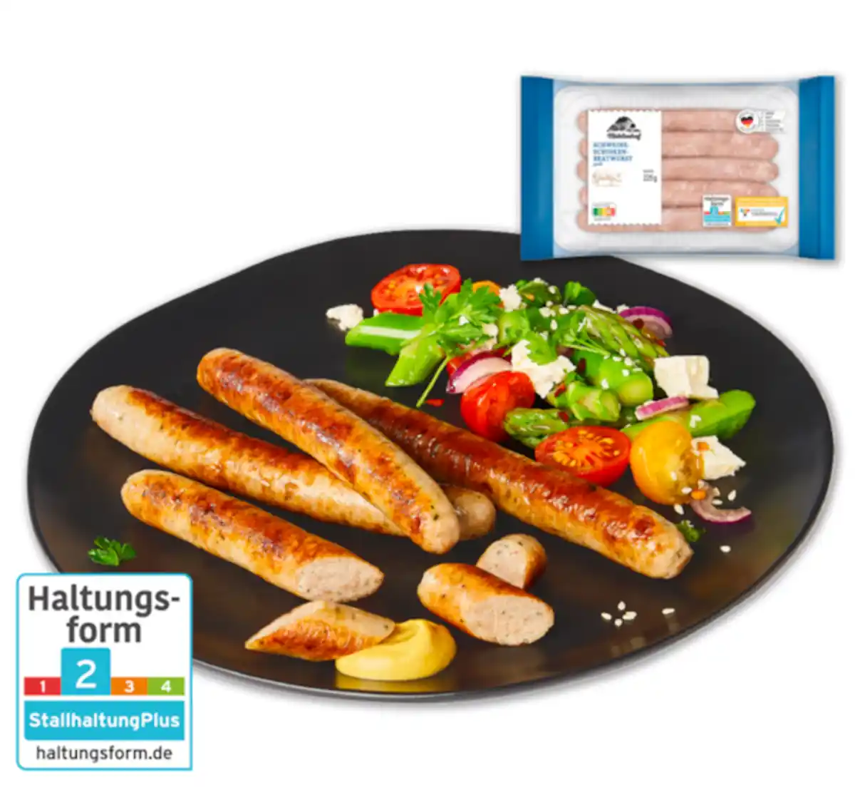 Bild 1 von MÜHLENHOF Frische Schweine-Schinkenbratwurst*