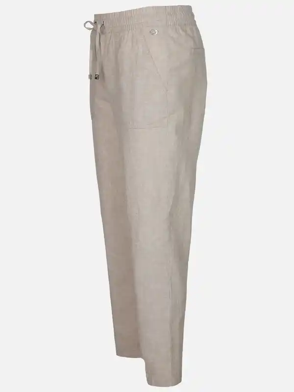 Bild 3 von Damen Hose aus Leinenmix Weiß