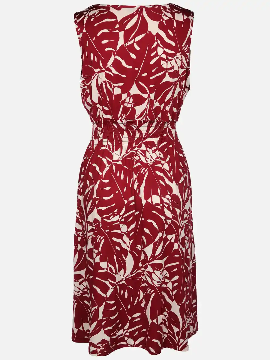 Bild 2 von Damen Jerseykleid mit Blätterprint allover Rot