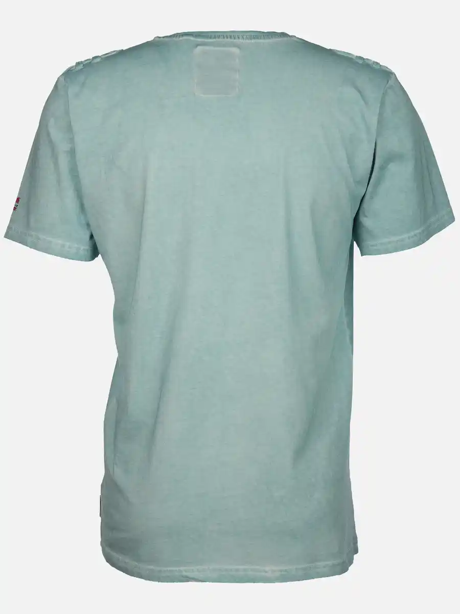 Bild 2 von Herren Henleyshirt mit Stickerei Blau