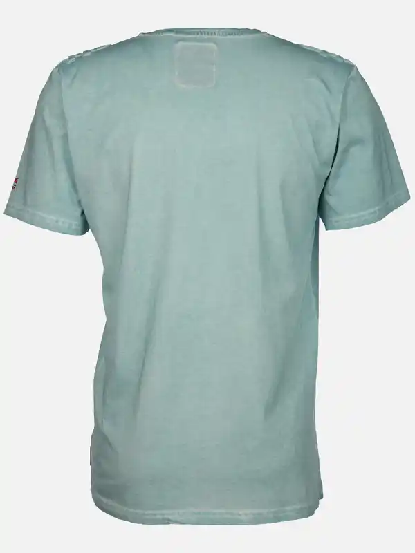 Bild 2 von Herren Henleyshirt mit Stickerei Blau