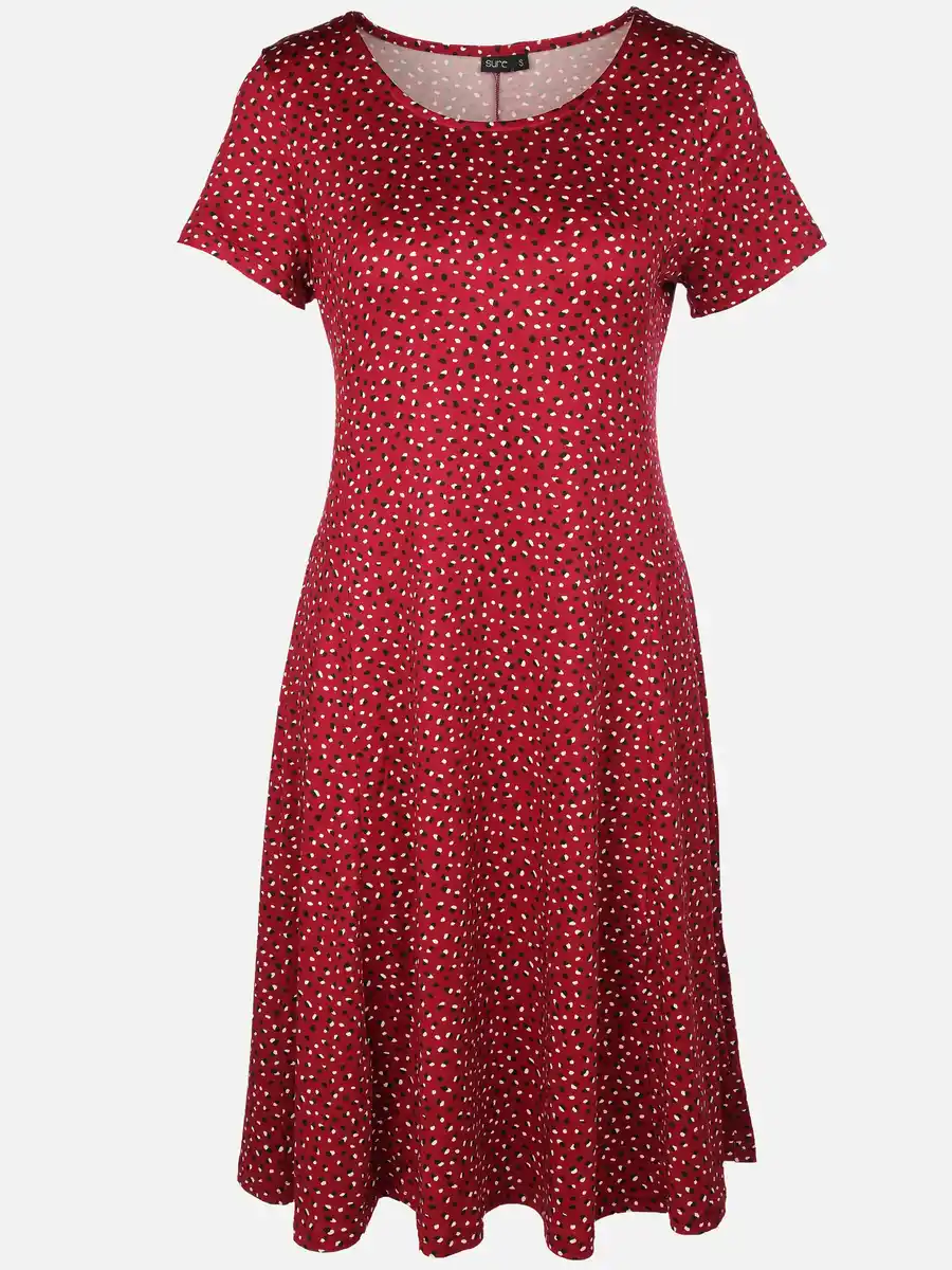 Bild 1 von Damen Jerseykleid mit Alloverprint Rot