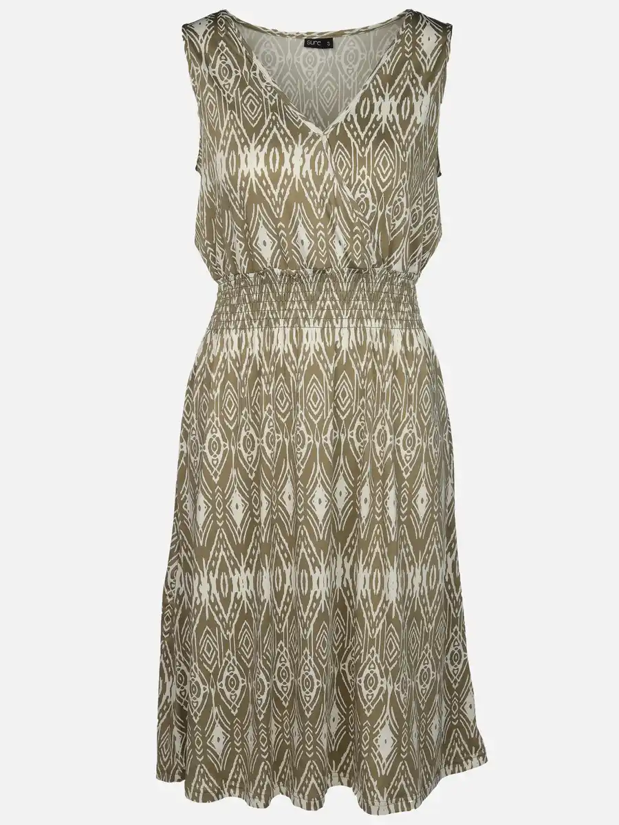 Bild 1 von Damen Jerseykleid mit Blätterprint allover Oliv