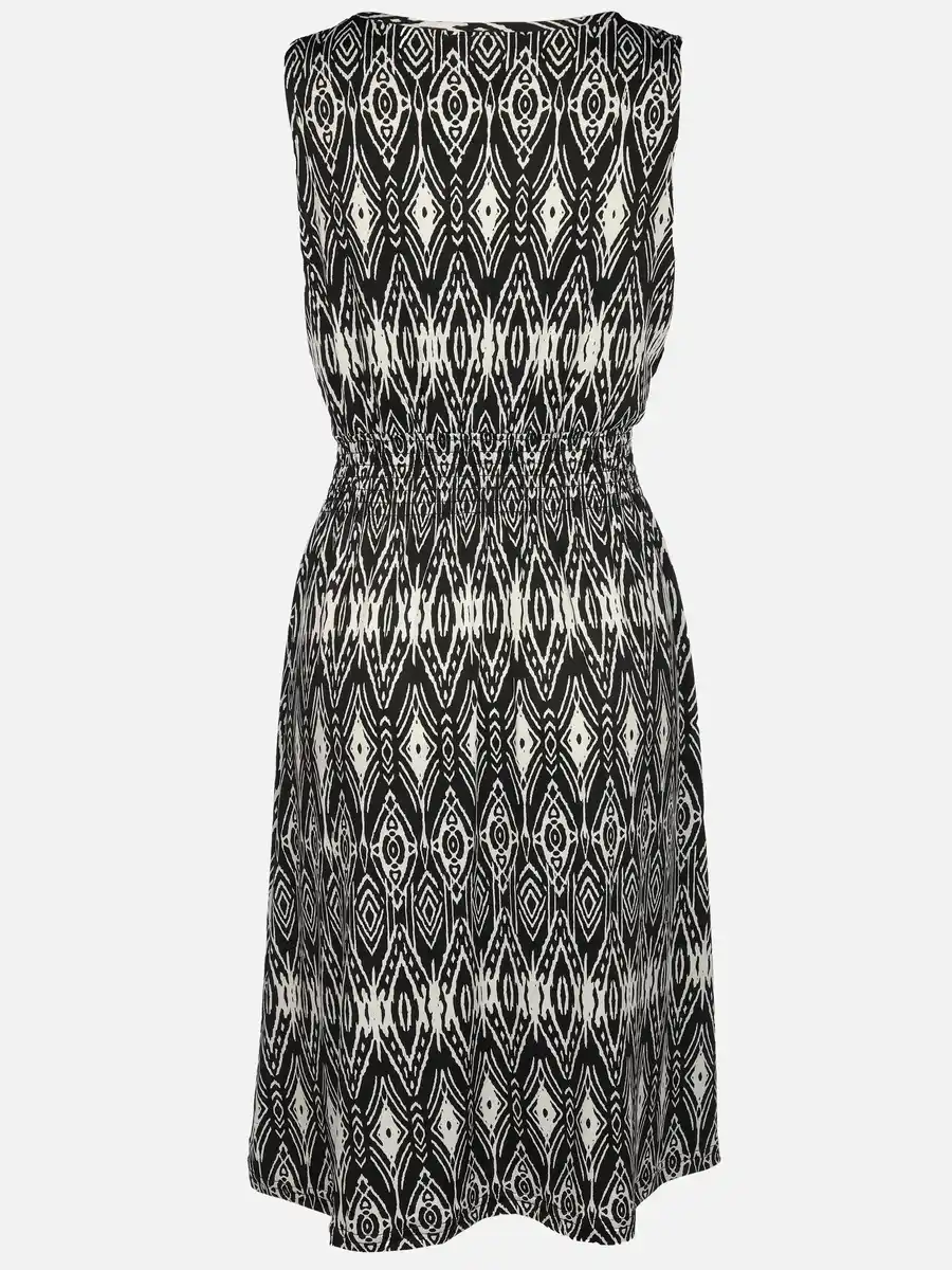 Bild 2 von Damen Jerseykleid mit Blätterprint allover Schwarz