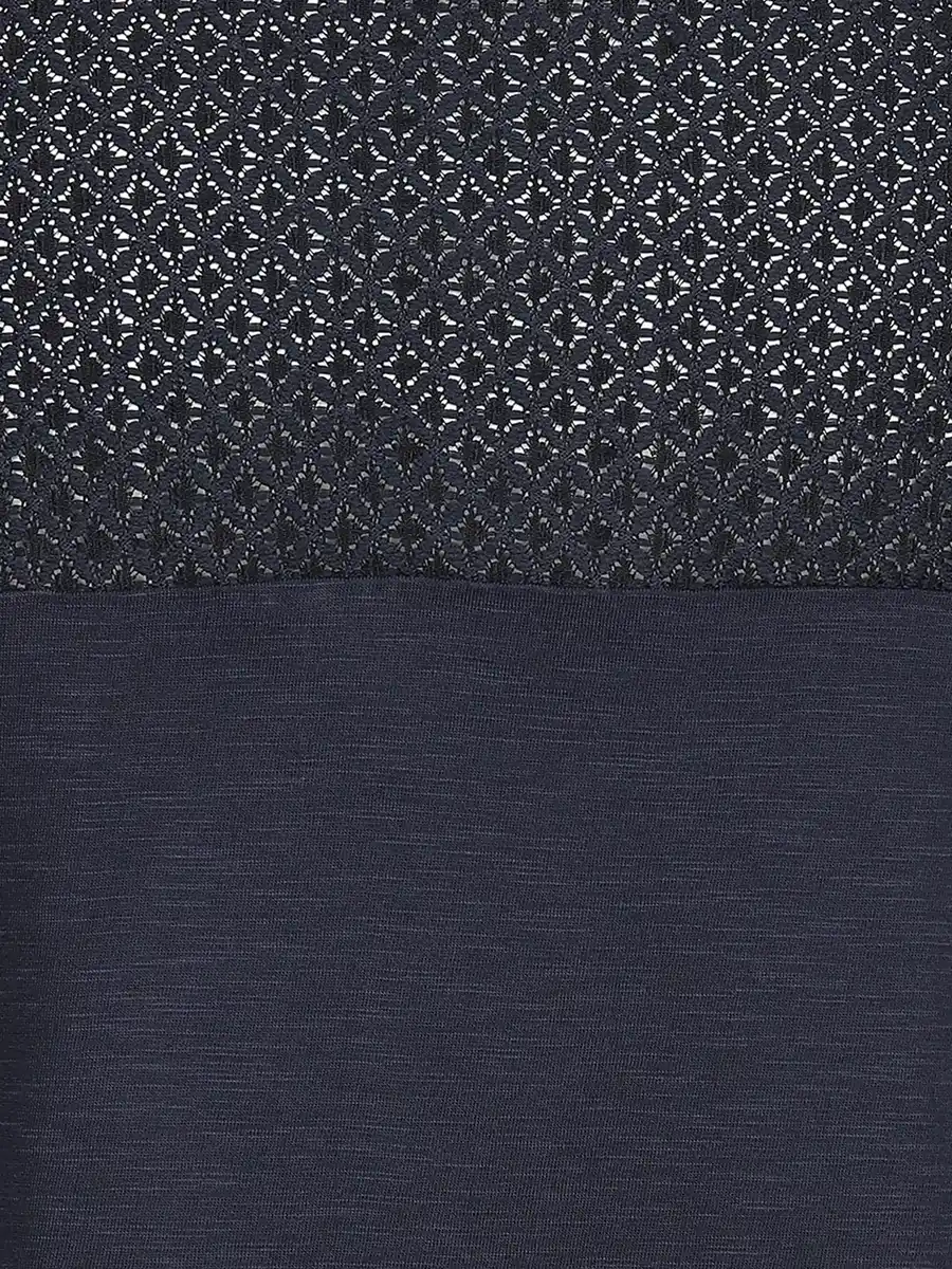 Bild 3 von Damen T-Shirt mit Glitzerfrontprint Marine