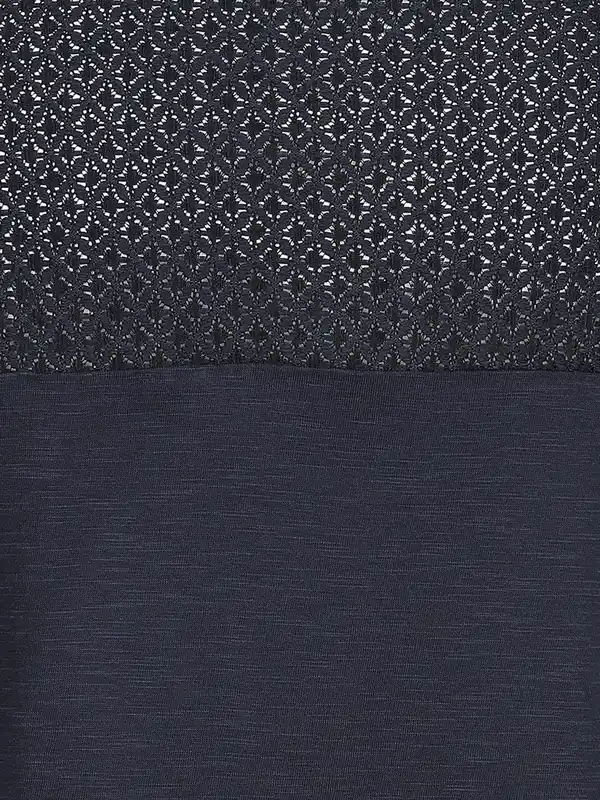 Bild 3 von Damen T-Shirt mit Glitzerfrontprint Marine