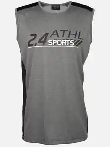 Herren Tanktop mit Print Grau
