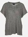Bild 1 von Damen Henleyshirt mit Muster Schwarz