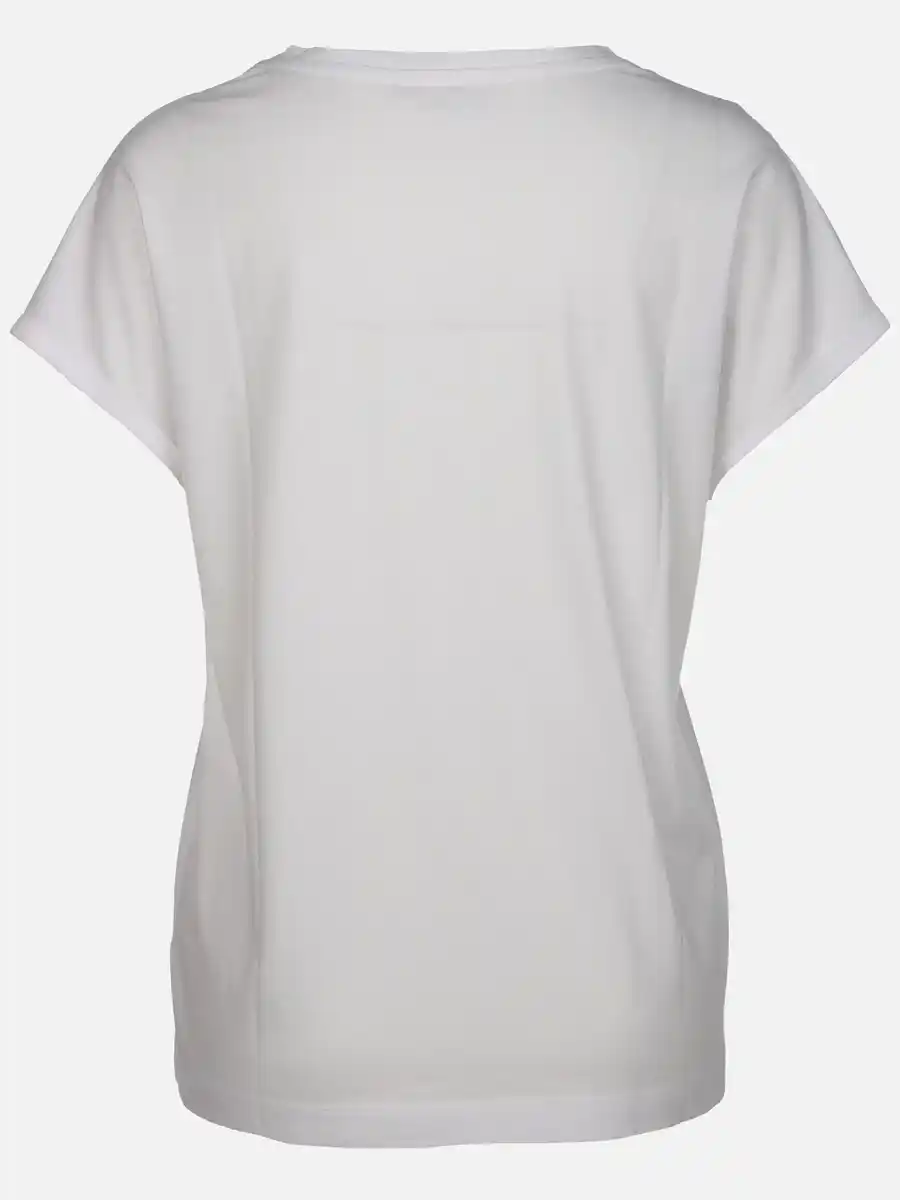 Bild 2 von Damen T-Shirt mit Lochstickerei Weiß