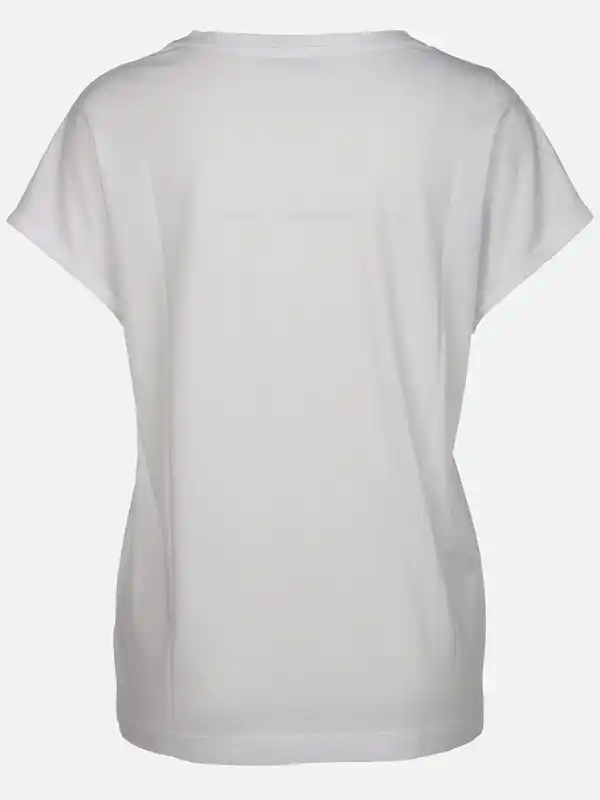 Bild 2 von Damen T-Shirt mit Lochstickerei Weiß