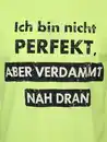 Bild 3 von Herren Arbeitsshirt mit Frontspruch Gelb