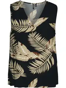 Vero Moda VMEASY JOY S/L V-NECK Blusentop Schwarz