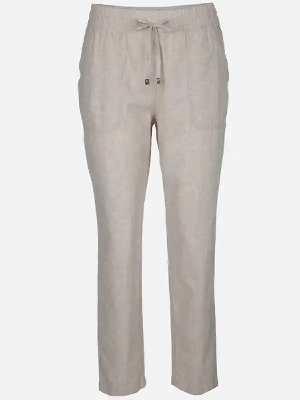 Bild 1 von Damen Hose aus Leinenmix Weiß