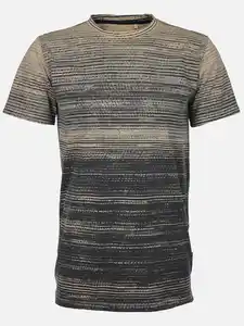 Herren Shirt im Streifenlook Grau