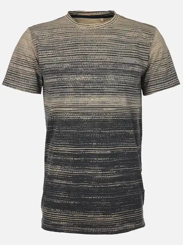 Bild 1 von Herren Shirt im Streifenlook Grau
