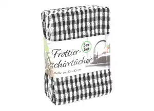 Frottier-Geschirrtücher 5 Stück
