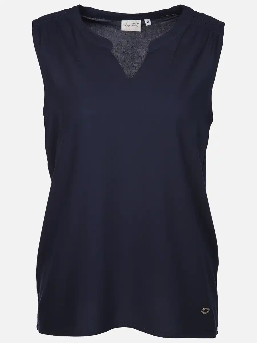 Bild 1 von Damen Top mit kleinem Gummzugdetails Marine