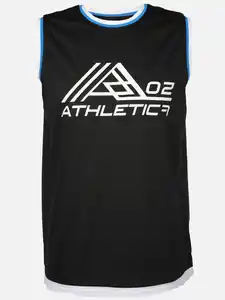 Herren Tanktop mit Print Schwarz
