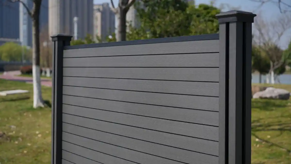Bild 4 von WPC-Sichtschutzzaun CORTADO - 5x Element + 6x Pfosten - Schwarz
