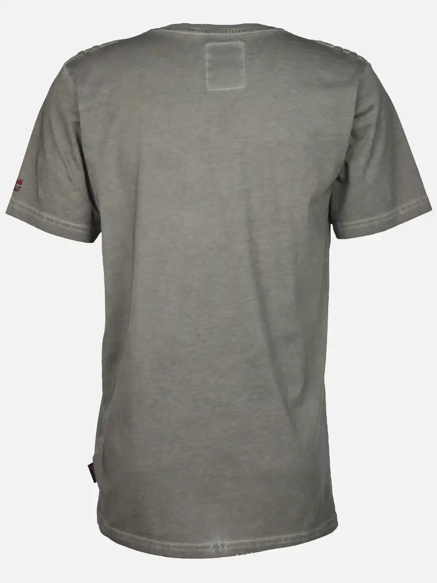 Bild 2 von Herren Henleyshirt mit Stickerei Grau