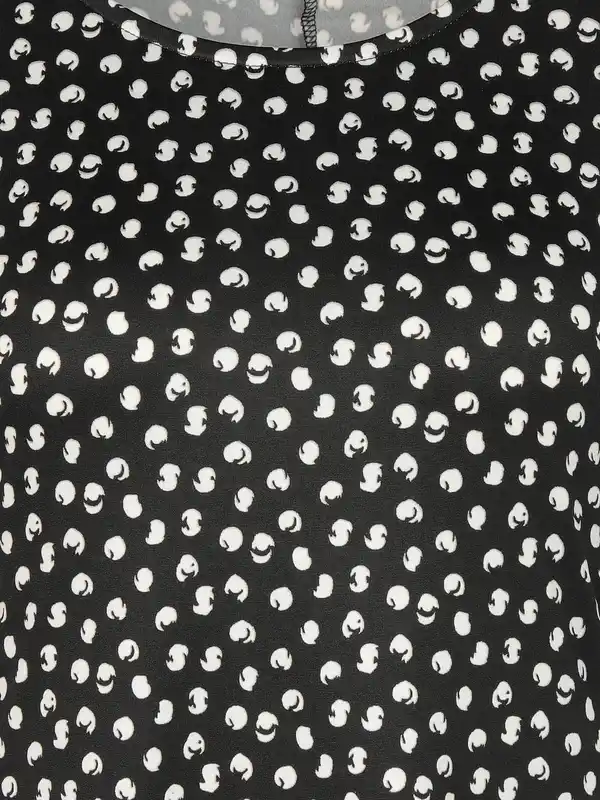 Bild 3 von Damen Jerseykleid mit Alloverprint Schwarz